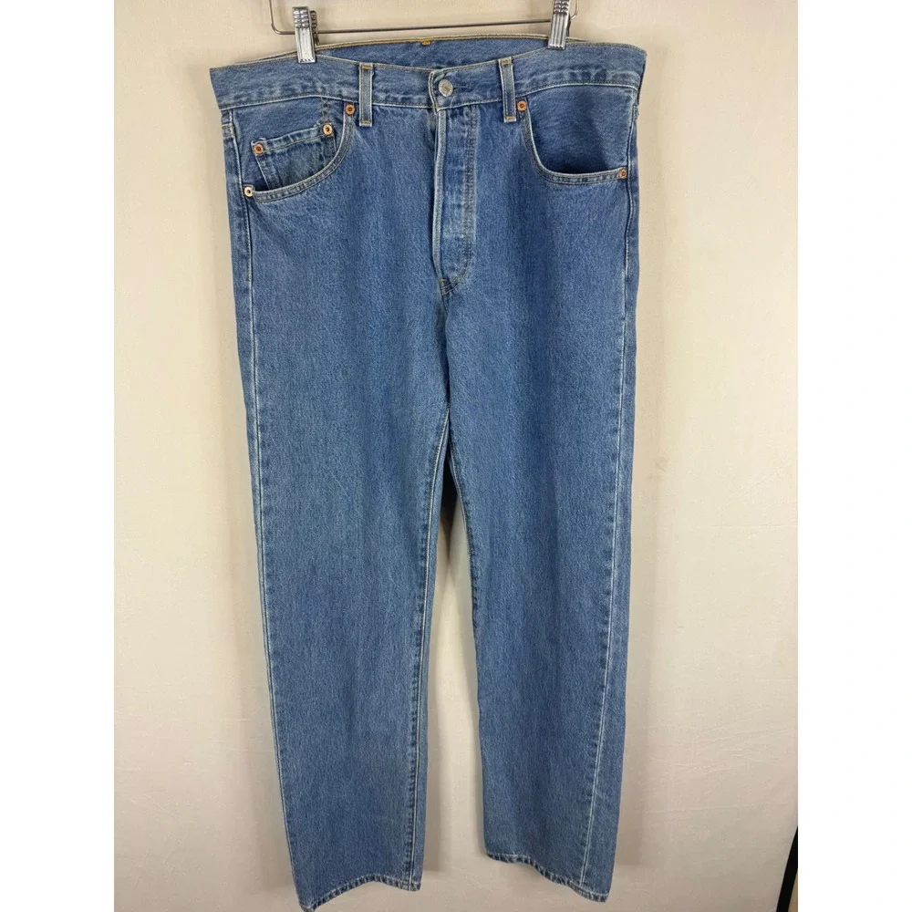 Vintage 90s Levis 501 XX Jeans Mens 34x36 Blue Straight Canada New with defect